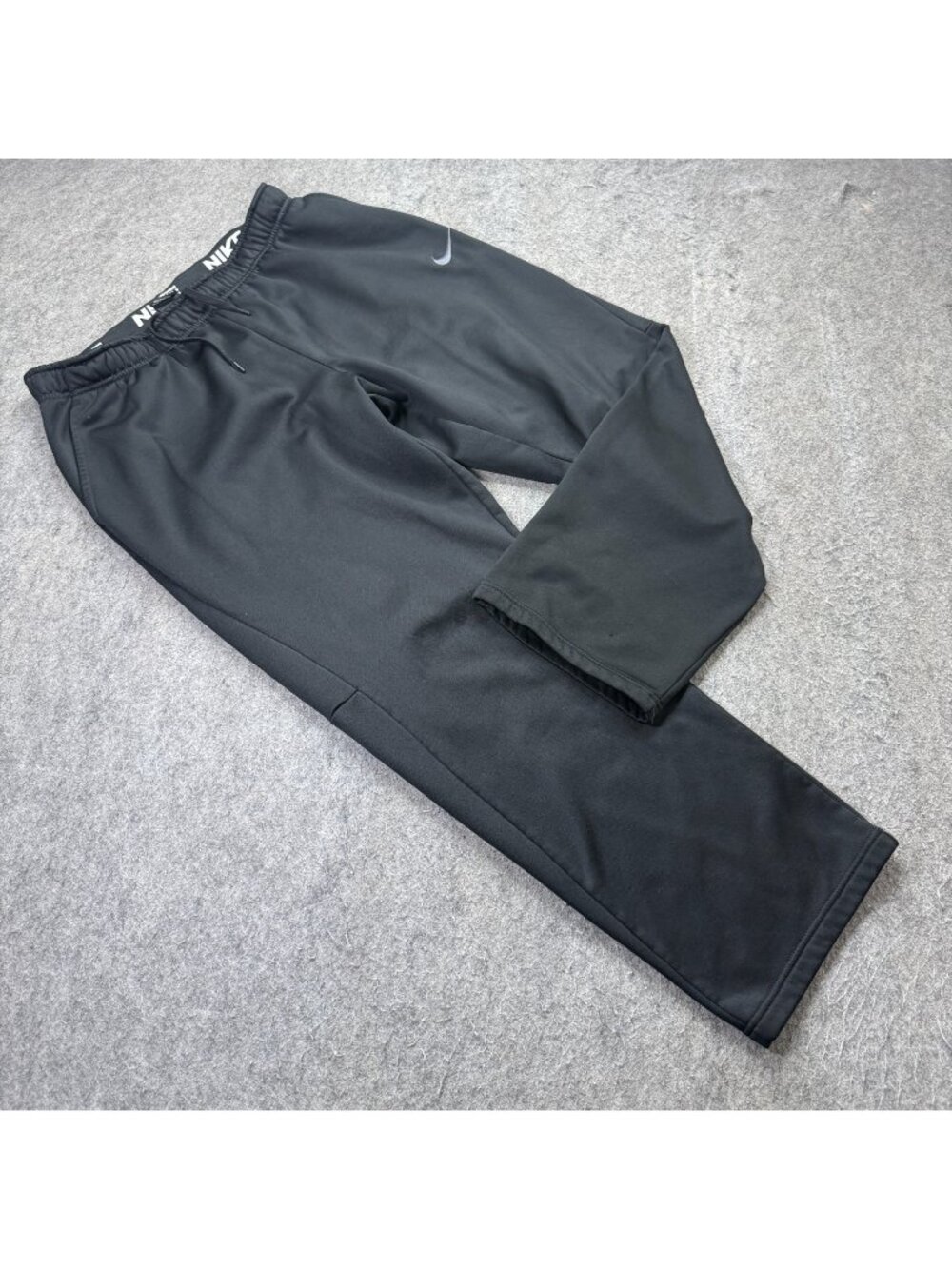 Nike THERMA-FIT Sweatpants Men XL Black Fleece 30" Tapered Fitness Relaxed 069